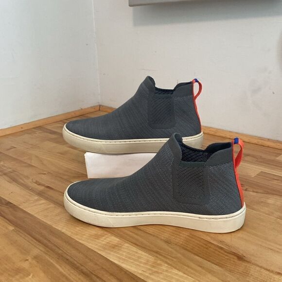 Rothy's Gray The Chelsea Women's Melange Knit Pull On Ankle Boots Size 7 1/2 - Picture 4 of 9